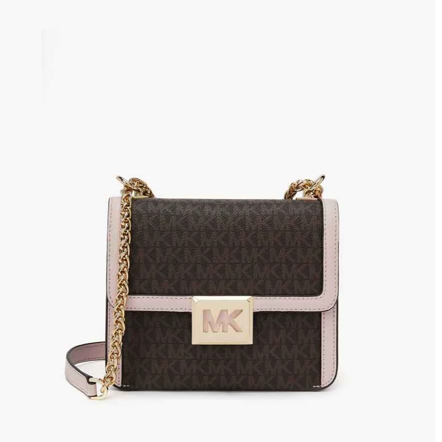 全新未使用 MICHAEL KORS/迈克高仕 Sonia 小号老花单肩邮差包