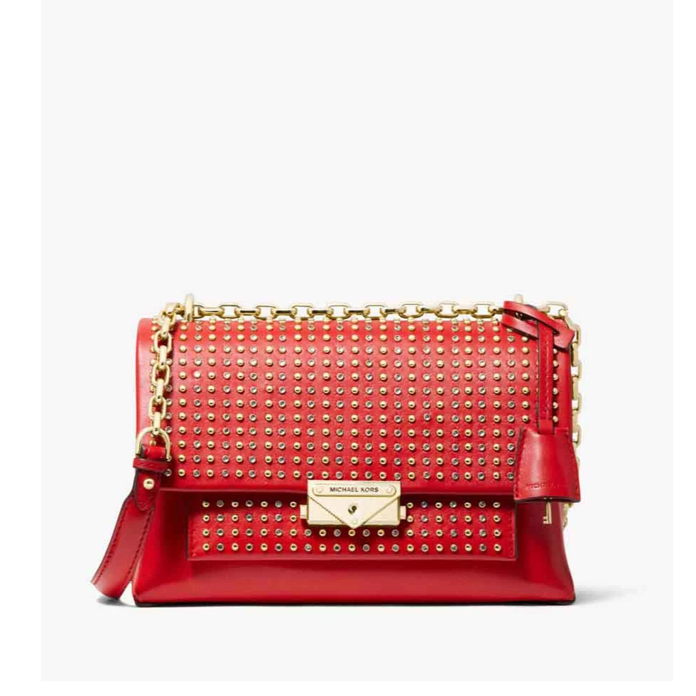全新未使用 MICHAEL KORS/迈克高仕 Cece中号铆钉链条单肩包
