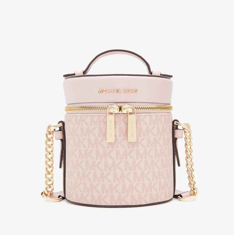 全新未使用 MICHAEL KORS/迈克高仕 Rose 小号老花水桶斜挎包