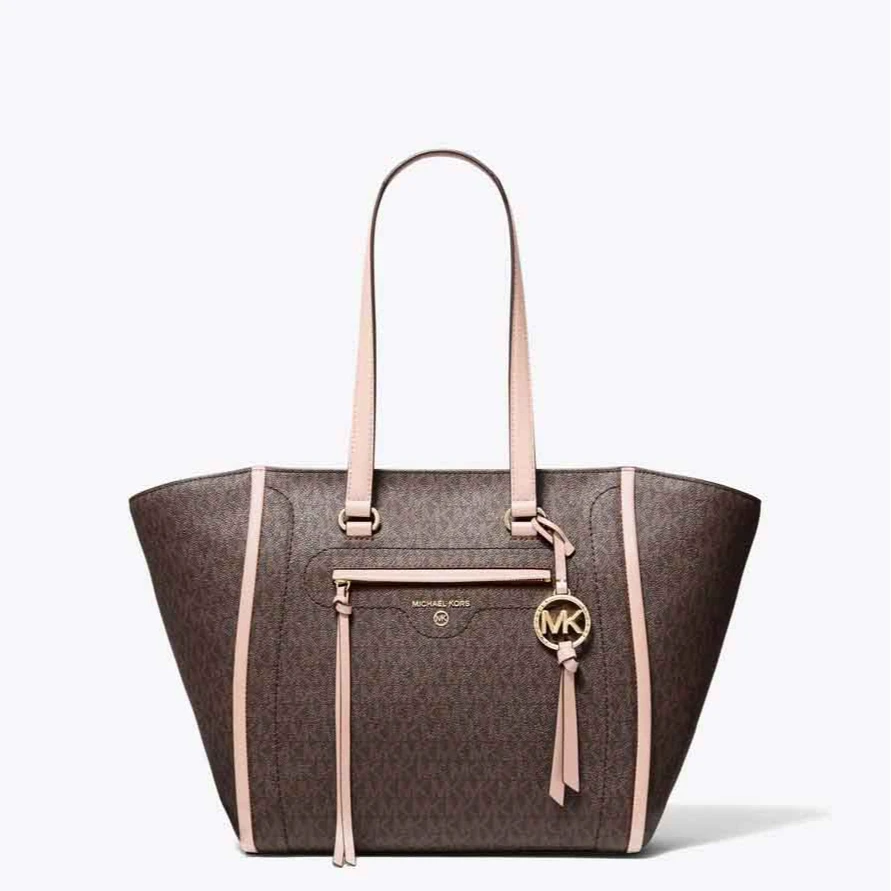 全新未使用 MICHAELKORS/迈克高仕 Carine 中号老花托特包