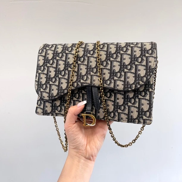 95新 DIOR/迪奥 经典WOC链条单肩斜挎女包111705