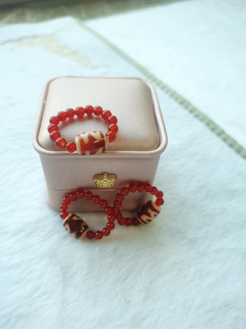 新玛瑙/玉髓戒指多样性发货发其一