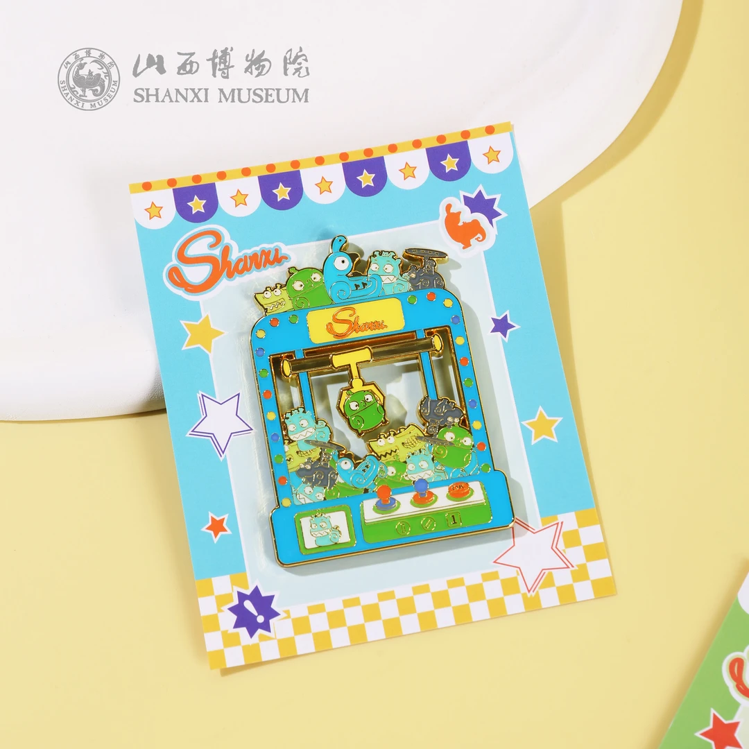 山西博物院文创铜趣系列娃娃机冰箱贴-家族款可爱创意礼物送人