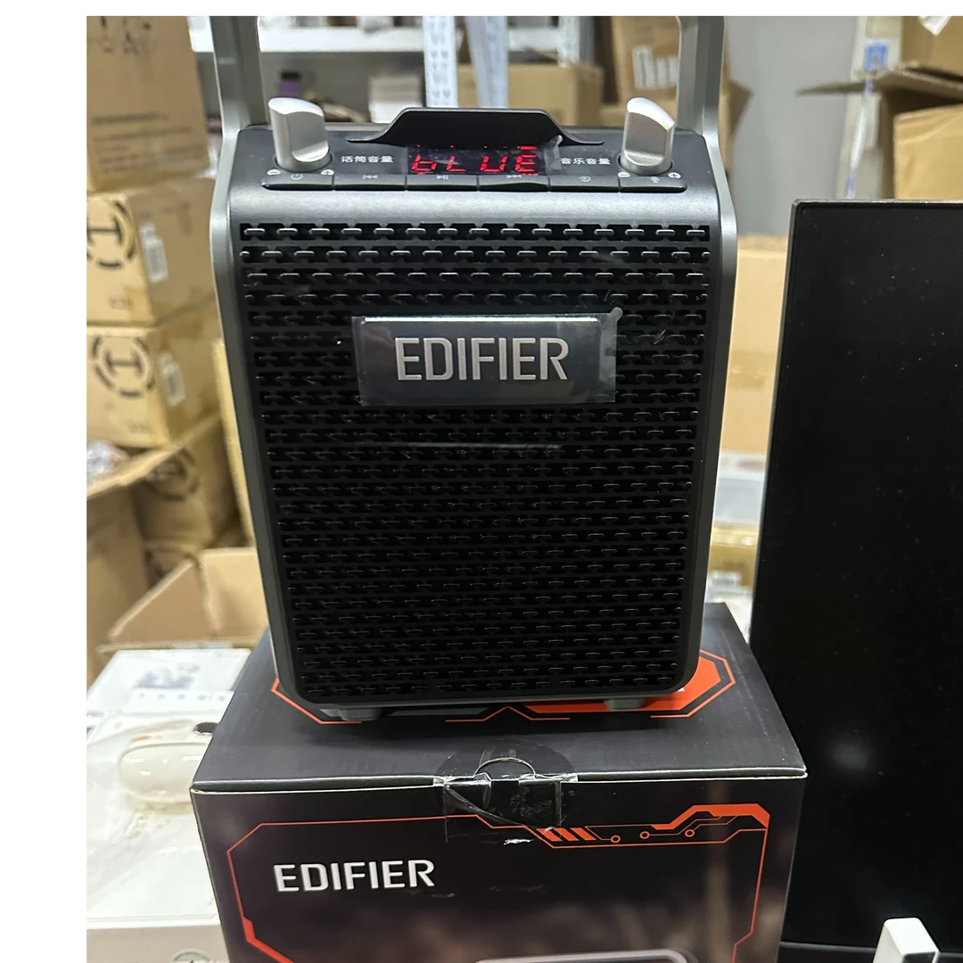 漫步者便携户外手提蓝牙音箱PP205插话筒插卡插U盘卡拉OK唱歌