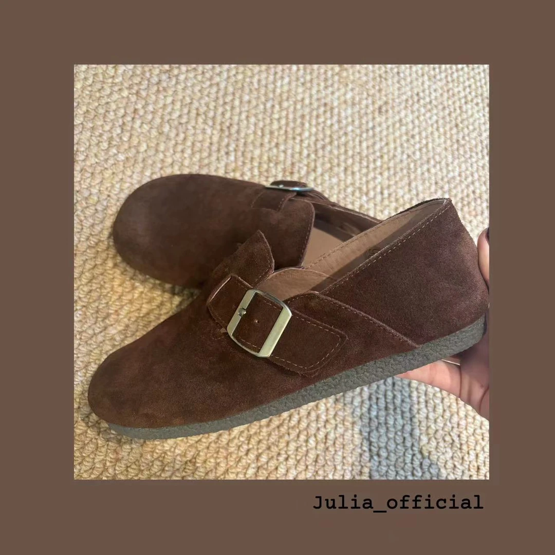 Julia姐姐】‘舒适一脚蹬’牛皮勃肯鞋