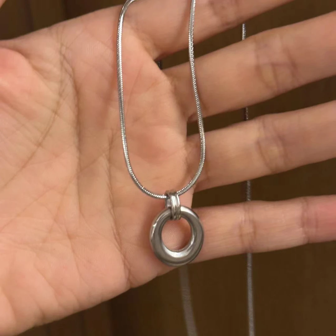 钛钢项链 Julia姐姐】圈圈钛钢项链
