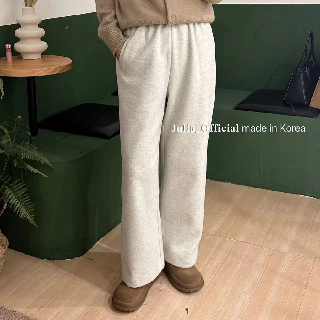 julia姐姐】‘懒人裤’秋冬厚毛呢休闲裤