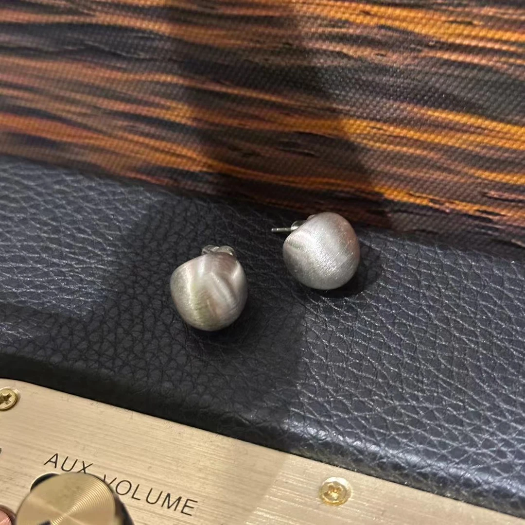 合金耳饰 Julia姐姐】日常百搭ins风拉丝水滴耳钉