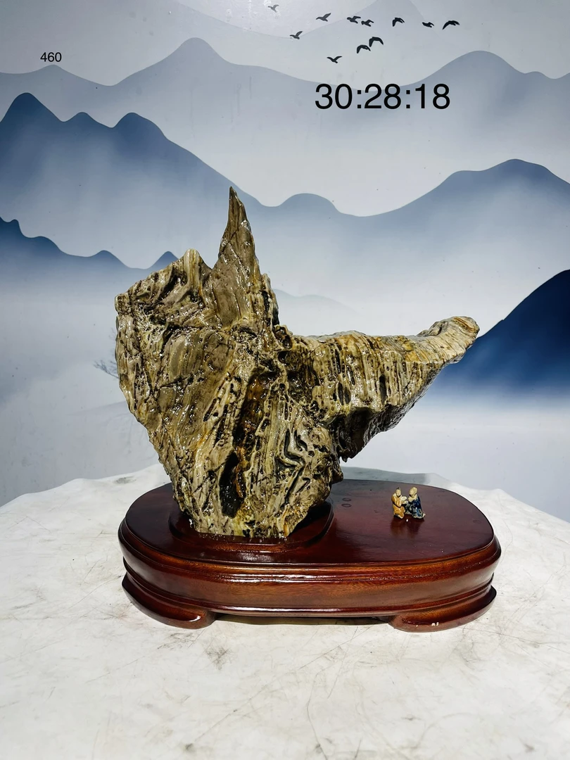 精品天然九龙壁奇石家居饰品摆件