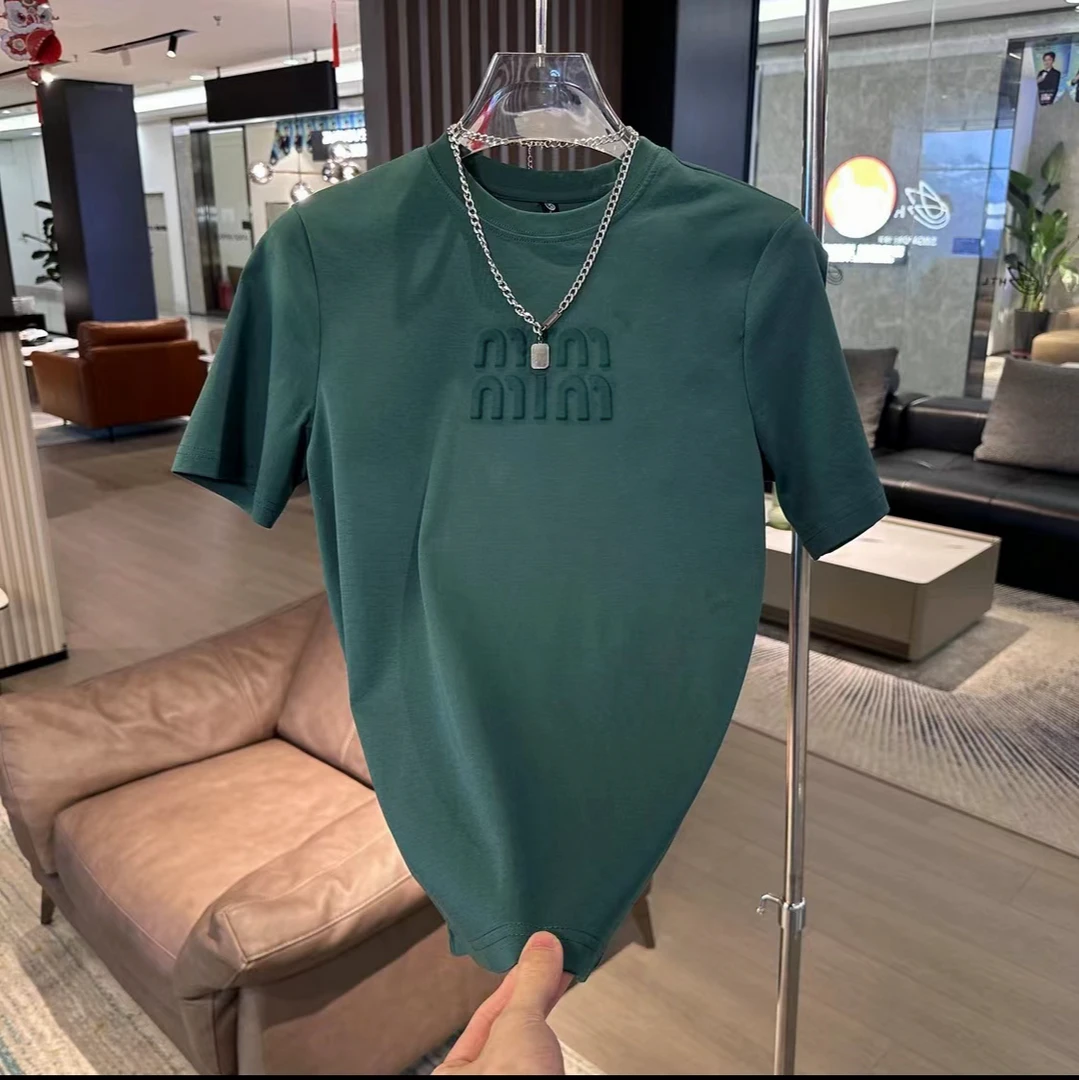 电迈【MIM】立体钢印浮雕款潮流百搭休闲短袖半袖T恤舒适透气款8770