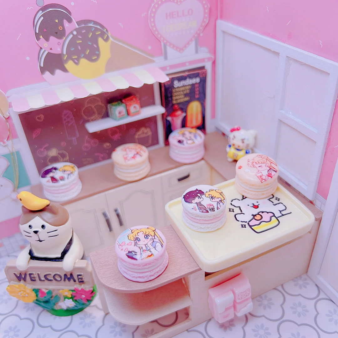 【新悦定制】美少女水冰月美奈子马卡龙亮面树脂配件