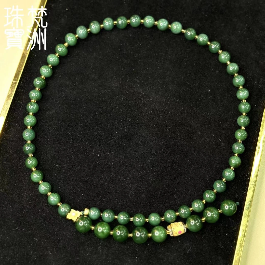 【梵洲】手工定制 碧玉 和田玉珠链 FZD3368 多样性发一