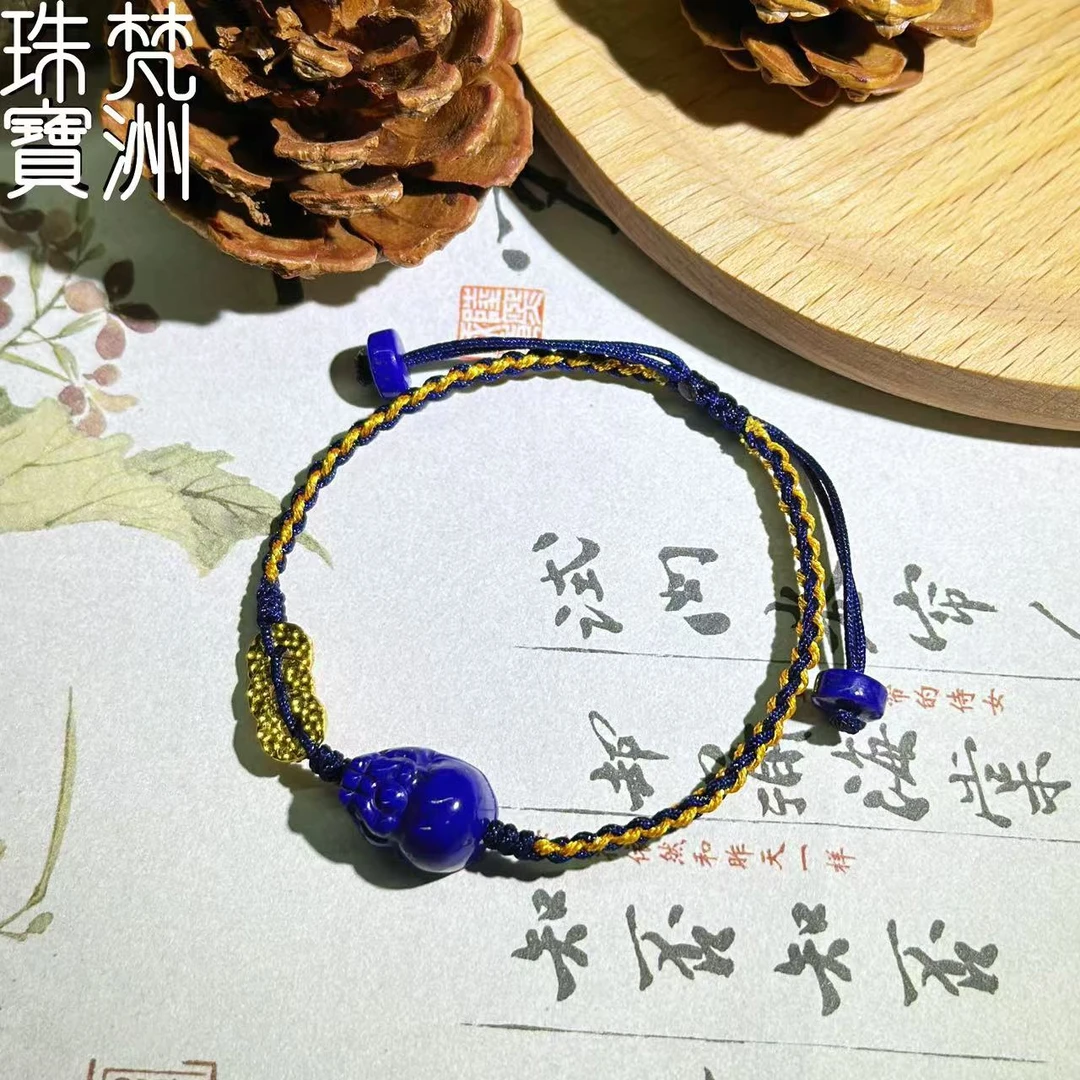 【梵洲】手工定制 貔貅 青金石手绳  FZD3713 多样性发一