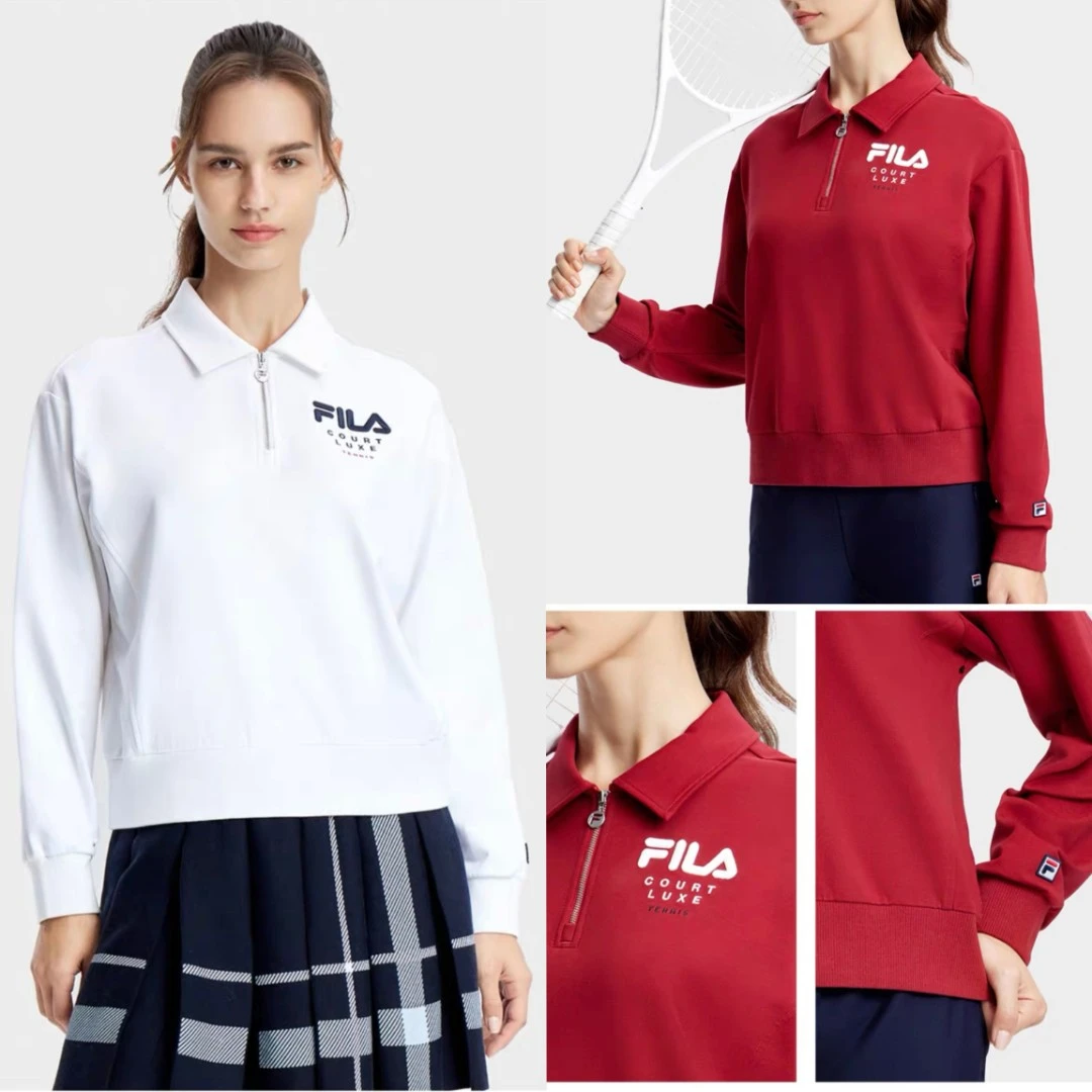 FILA/斐乐秋季长袖时尚休闲秋季翻领运动百搭卫衣A11W333208F