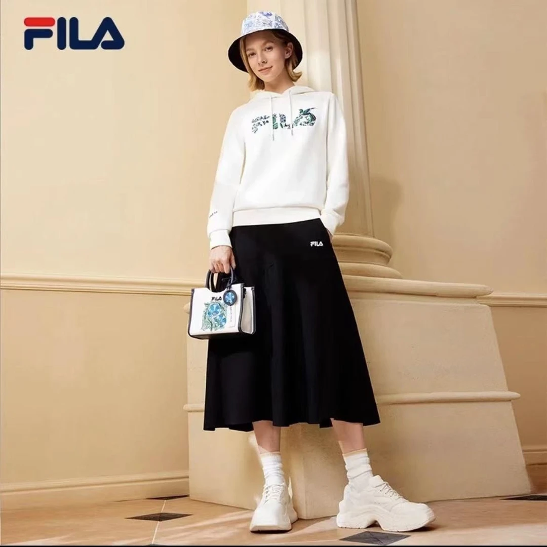 Fila/斐乐【24新款抢先上新】摩根联名时尚连帽针织卫衣F11W418201F
