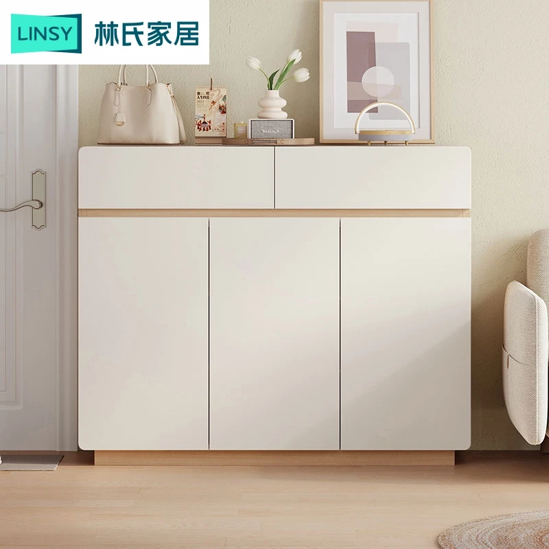 林氏家居简约原木色入户大容量鞋柜家用UV2N ZH玄关出租房专用