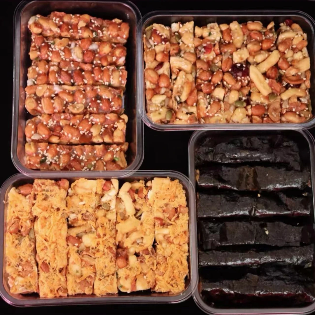 广东潮汕特产正宗花生拉丝南糖纯手工制作零食紫菜果仁肉丝口味