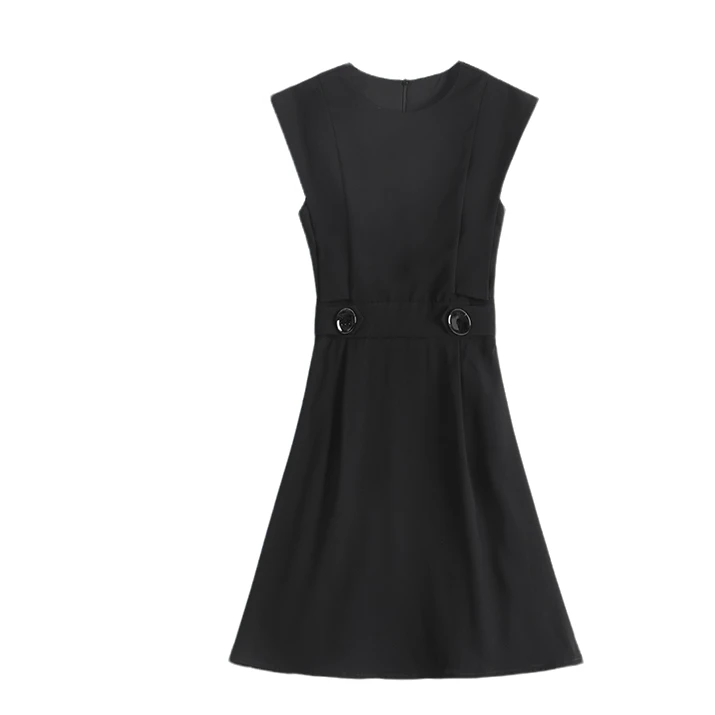 夏季简约设计气质显瘦连衣裙18385