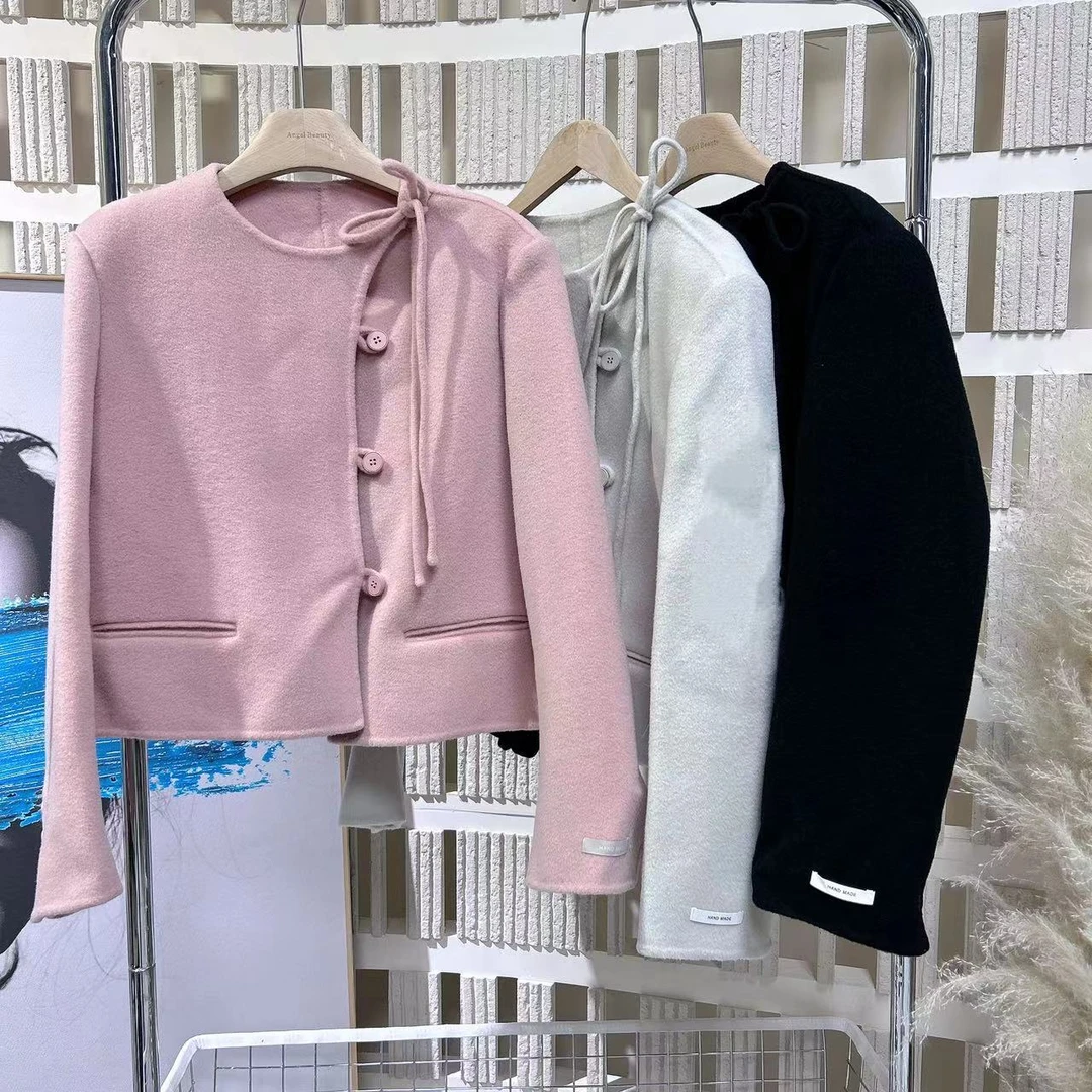 新款简约设计感短款大衣82342/129282