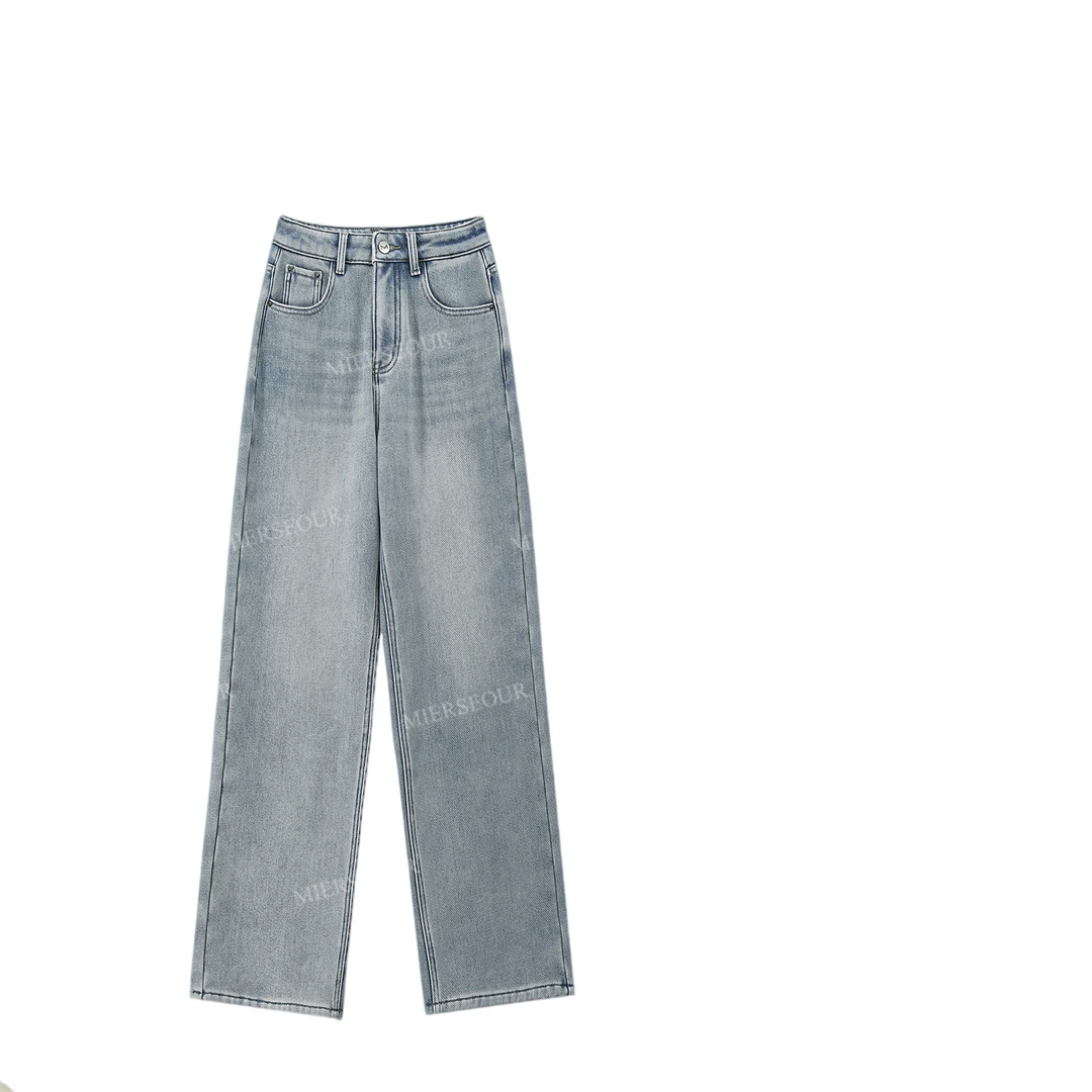 【封后轻奢设计】新款复古风直筒加厚牛仔裤86A1833