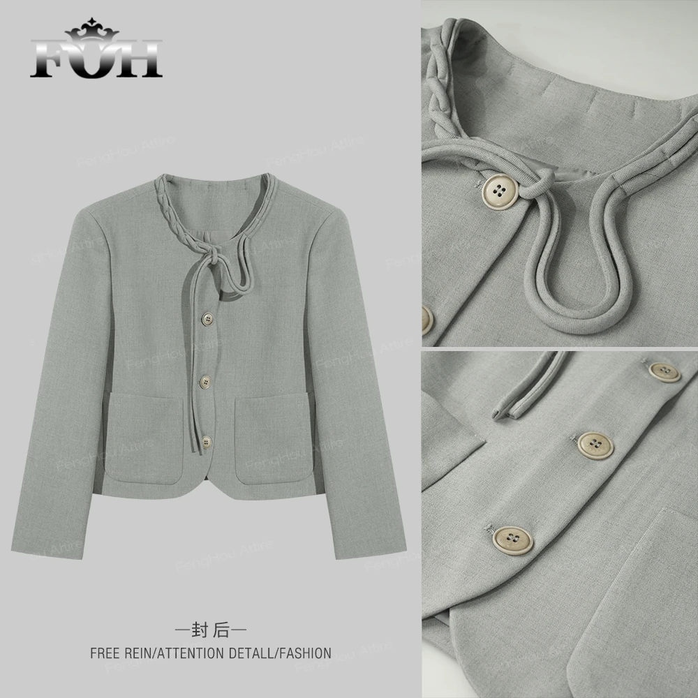 【封后轻奢设计】2024秋季新款时尚气质款外套 80E138