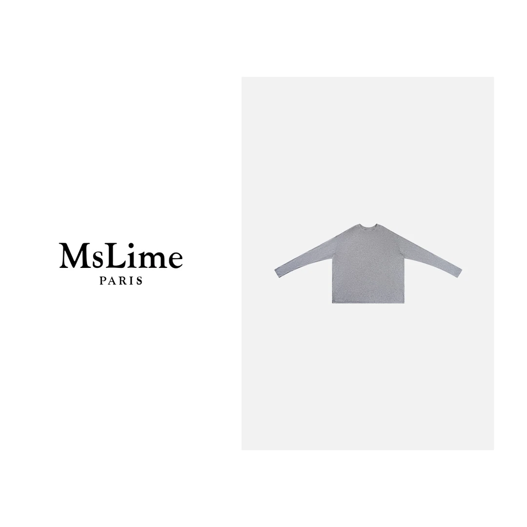 王嬛嬛MsLime25‘蚕丝T’年新款时尚休闲气质百搭T恤 HC2C2510