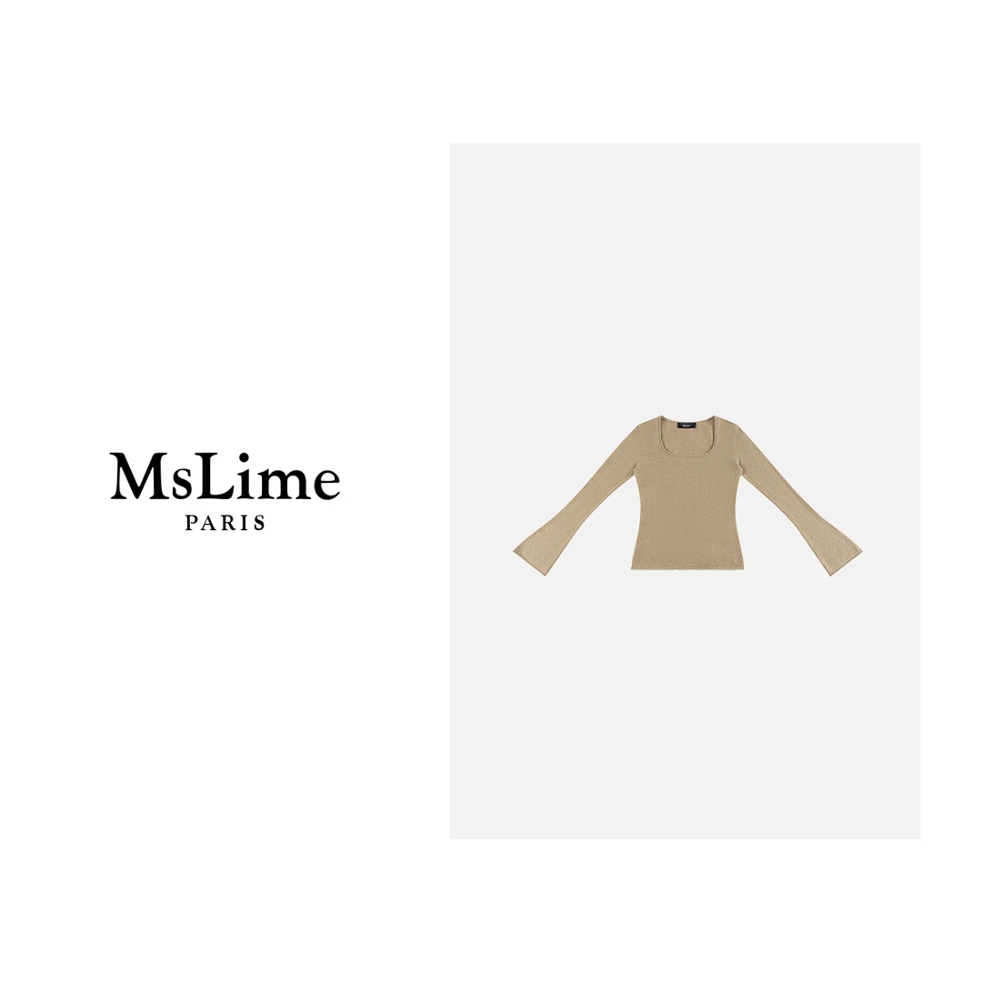 王嬛嬛MsLime“从容”25年新款时尚休闲气质羊毛针织衫 HC2D3198