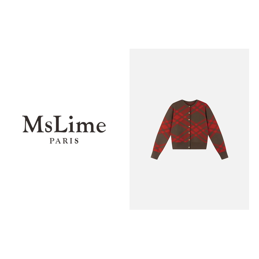 王嬛嬛MsLime24年新款时尚休闲气质百搭毛针织衫 HC2C1690