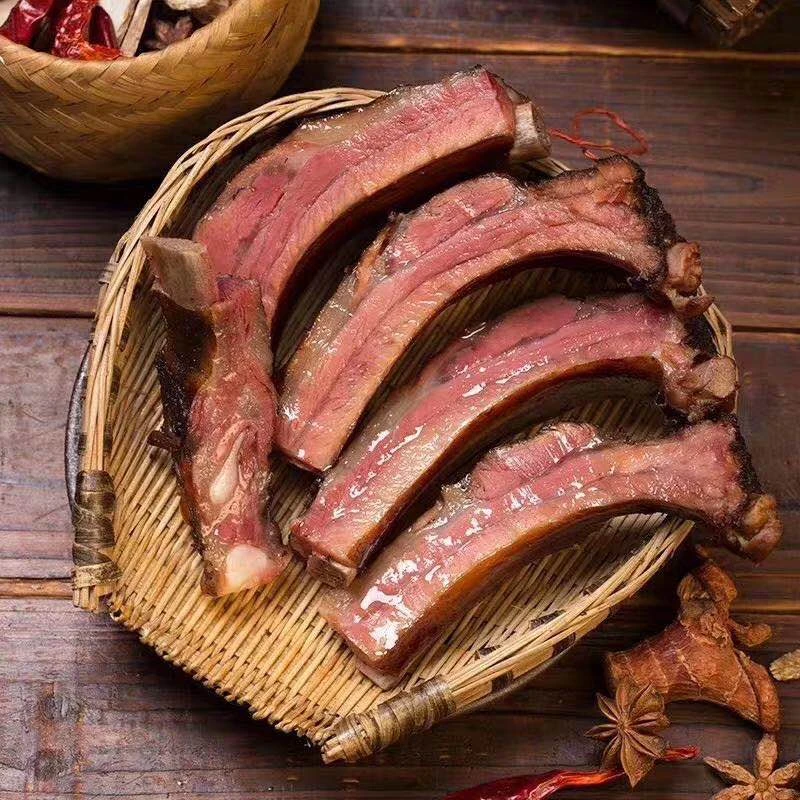 川啦味腊排骨1-10斤柴火烟熏四川味腊肉腊味直排子排中排农家特产