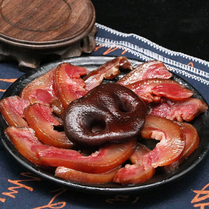 川啦味腊猪鼻子1-5斤猪拱嘴传统四川腊肉烟熏腊味下酒菜特产美食