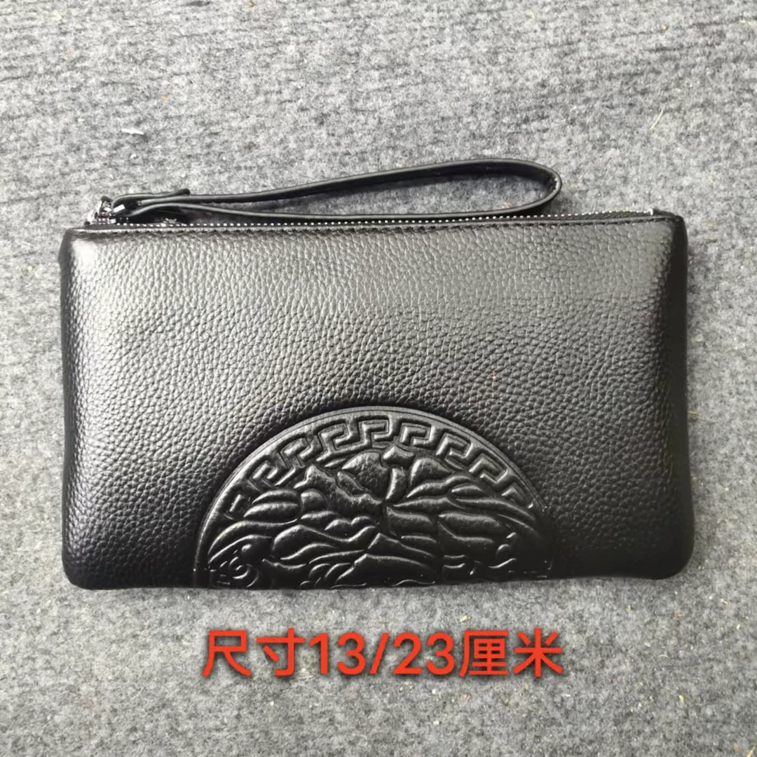 8788古维思保罗男士手机包头层牛皮材质尺寸23/13厘米手拿包