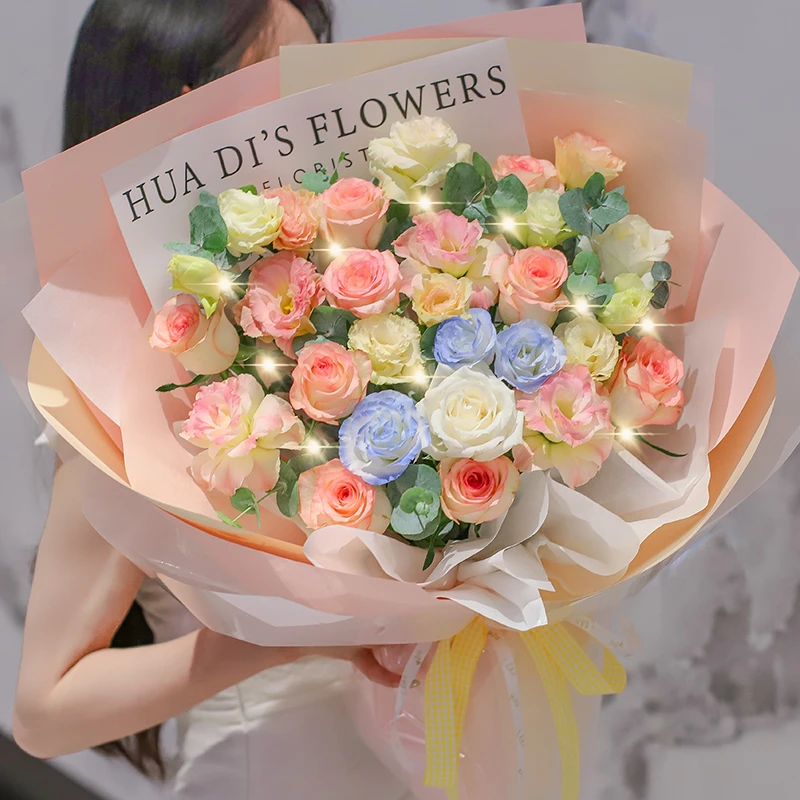 【公主的花园】艾莎混搭鲜花玫瑰花店同城送花配送送女友闺蜜礼物