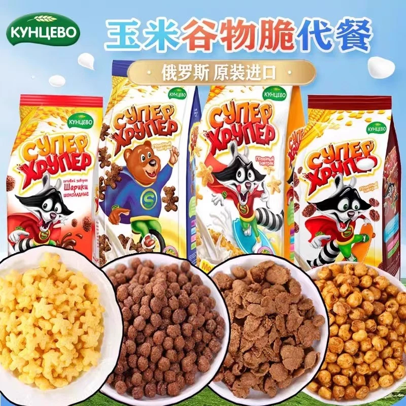 俄罗斯进口稻谷力量可可麦片即食早餐干吃麦片代餐零食