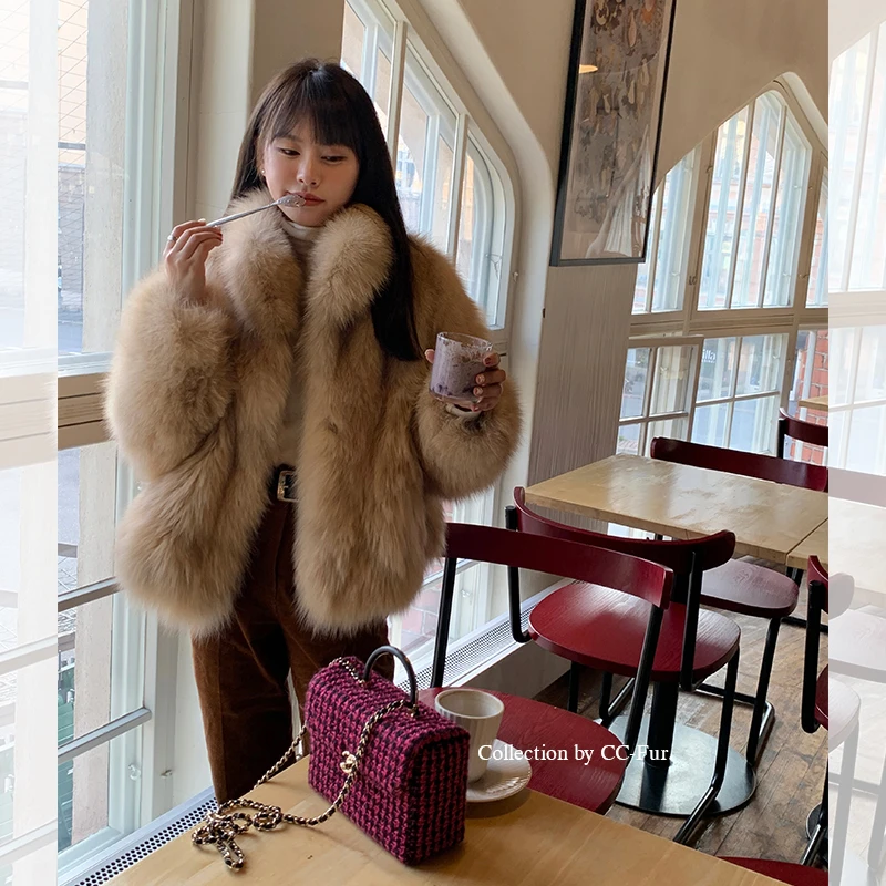 CC皮草 “万年七代”多ways领型 狐狸毛外套秋冬保暖气质时尚
