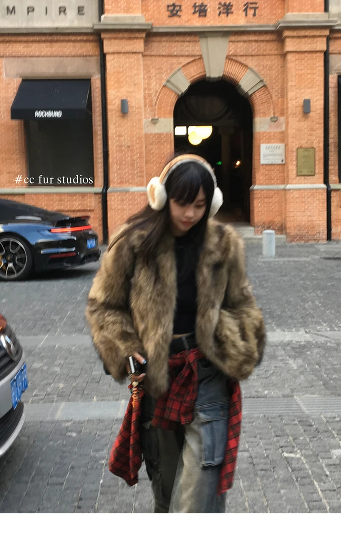 CC皮草 CCFUR CCFURS “中古姐姐”大衣秋冬保暖气质秋冬时尚R512