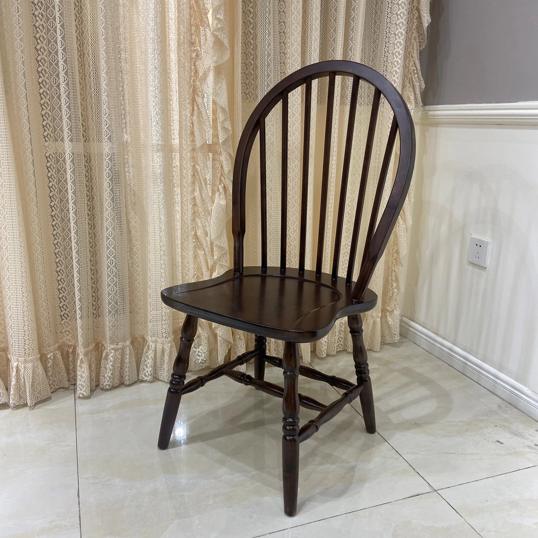 【品牌代工】法式风格全原木餐椅温莎椅全实木功能餐椅环保家具