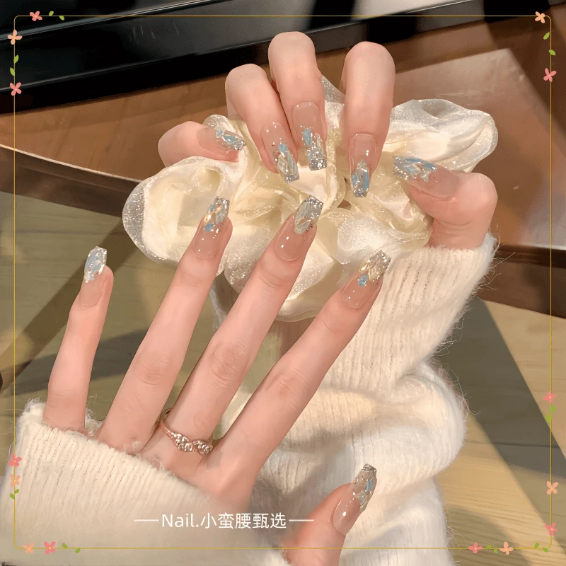 【多肉青提】纯手工穿戴甲高级感显白新款美甲穿戴式穿戴甲片美甲片