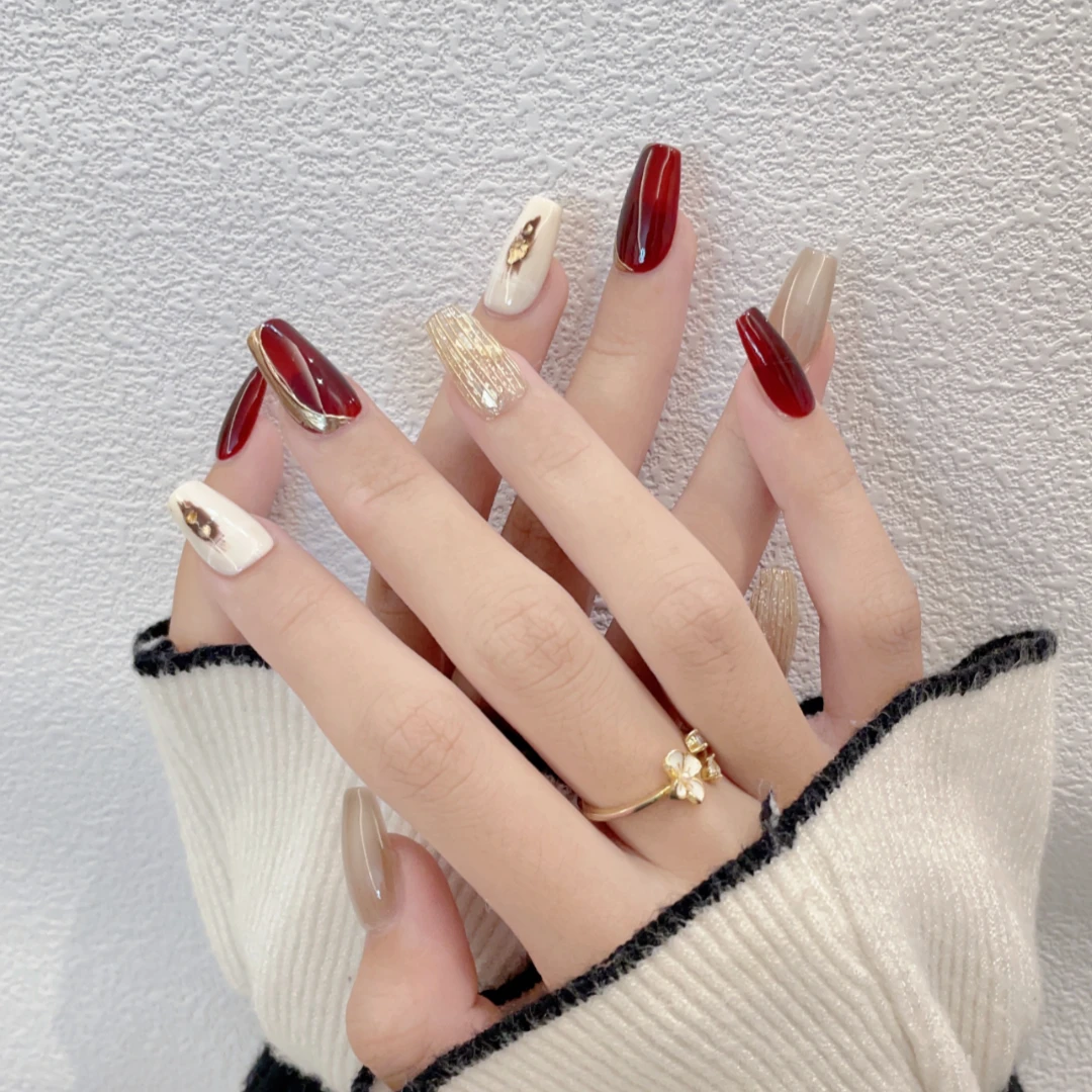 【绣户】新年战甲高级贵气显白纯欲手工穿戴甲美甲