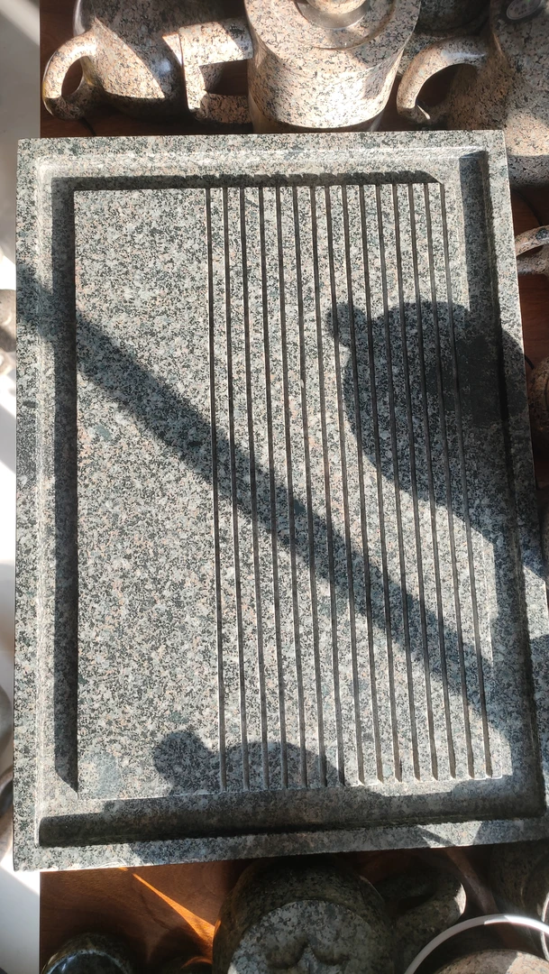 真达中华麦饭石茶盘一体雕刻