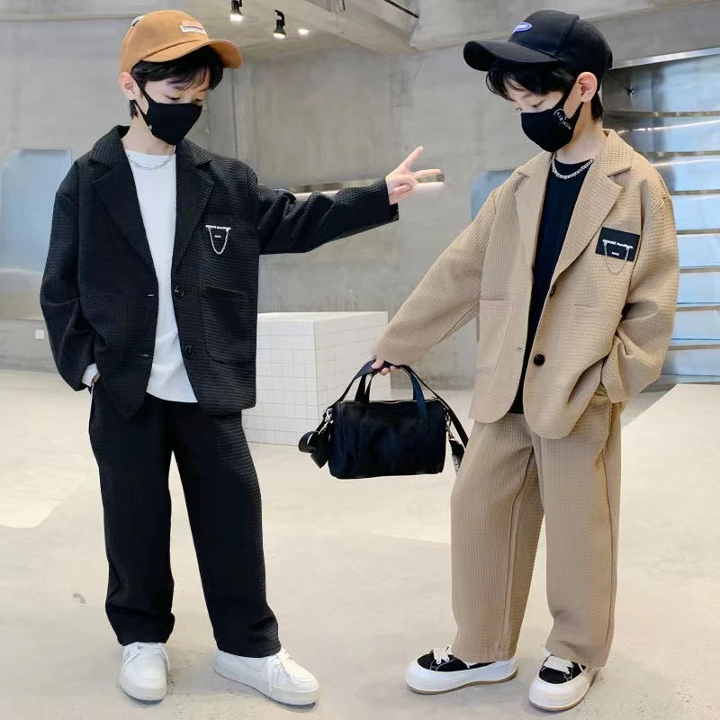 E（001-200）2023韩版男童宽松套装组合
