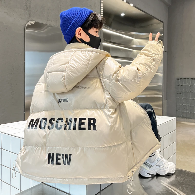 男童冬季羽绒服白鸭绒2024新款大儿童冬装加厚外套男孩炸街洋气潮
