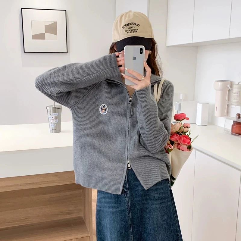 【艾美专属】24337秋冬新款优雅宽松修身舒适保暖必备针织衫