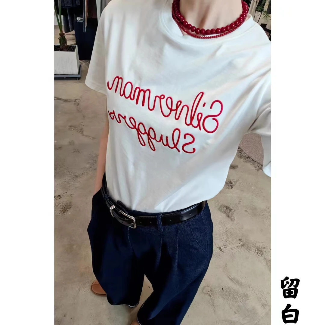 LIU BAI | 刺绣时尚单小白T