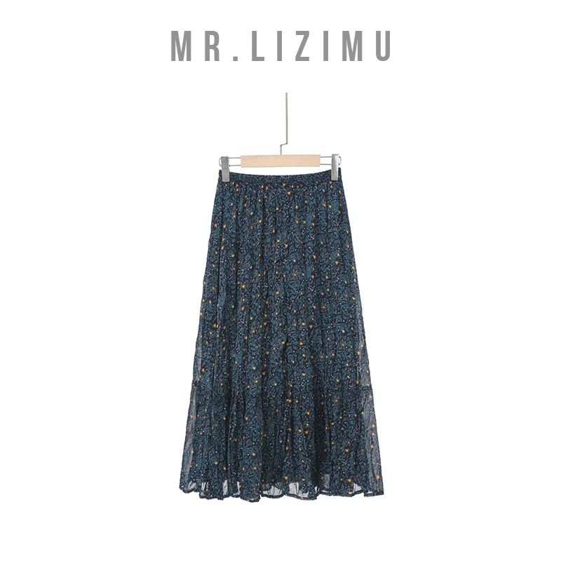 李子木先生萤火虫碎花半身裙2024新款时尚百搭休闲气质C6269