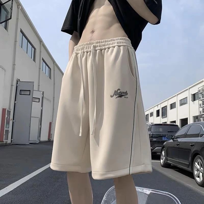 短裤男生2023新款夏季潮流男美式运动休闲沙滩五分裤9101