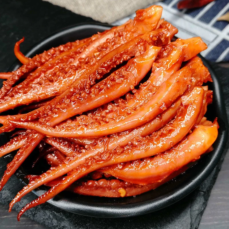 香辣鱿鱼丝须休闲食品零食小吃即食好吃的八爪鱼海鲜熟食