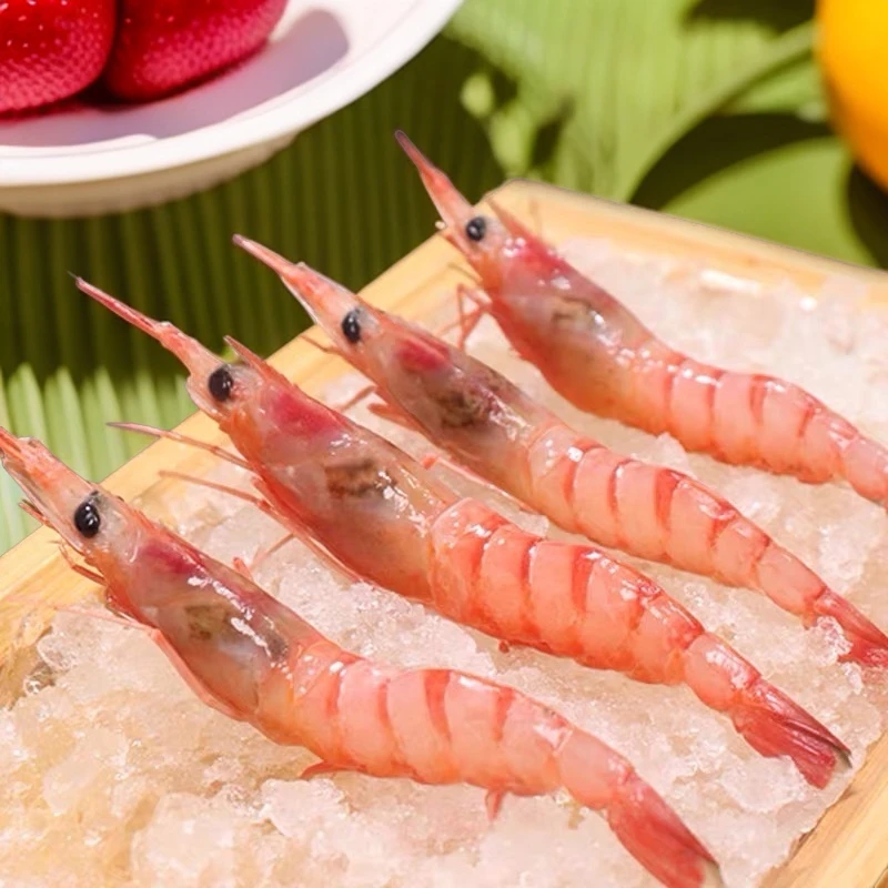 刺身野生小红虾渔船活冻海捕刺身品质3斤顺丰包邮生腌水煮都可
