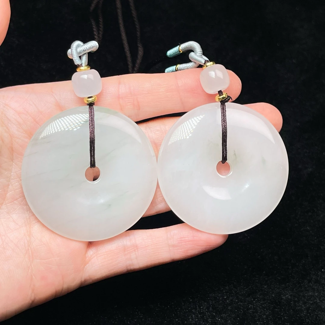 H【麦子家族】天山翠挂件吊坠平安扣时尚百搭礼物发一D0136