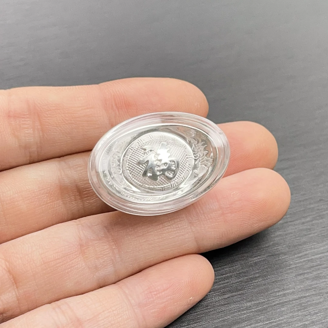 足银银制品 H【麦子家族】足银元宝银锭福百搭礼物送礼DQY002