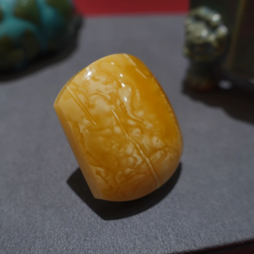 天然蜜蜡白花蜡平安无事牌手工民族风女款吊坠挂件珠宝时尚精美